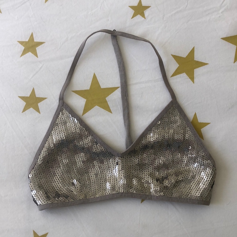 Chan Luu Sequin Bra Top